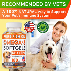 STRELLALAB Omega 3 dog skin and coat shine.