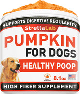STRELLALAB Calabaza para perros en envase de 8 oz, fácil consumo diario.