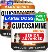 STRELLALAB Senior glucosamine soft chews chicken for dogs support daily joint mobility