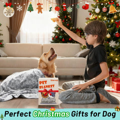 Stuffed Premium Soft Dog Blanket closeup fleece shows plush texture for comfort.