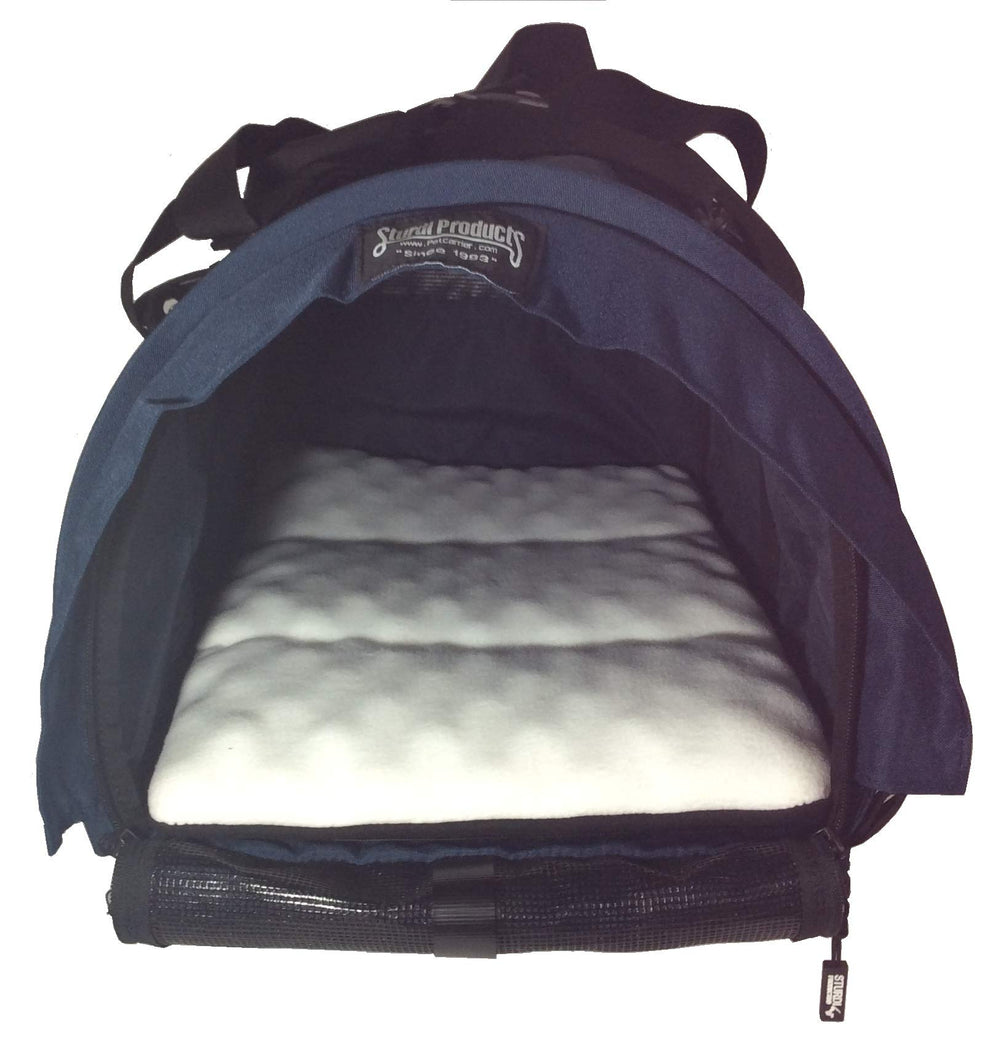 SturdiBag underseat fit enables compact travel for cats and small dogs.