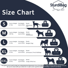 SturdiBag XL privacy-flap-closed for calmer pet during flights.