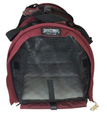 STURDI BAG XL privacy flaps help reduce stimuli for anxious pets.