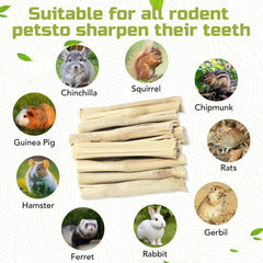 StyEdEk juguete dental de bambú para animales pequeños.