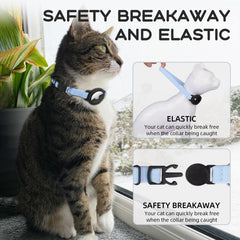 Sucegi AirTag Cat Collar adjustable mechanism highlighting flexible sizing for cats.