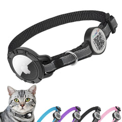 sucegi Airtag Cat Collar holder demonstrates integrated design for secure tracking on everyday adventures.