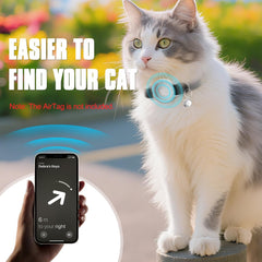 Sucegi AirTag Cat Collar weighs about 6g, gentle on active felines.