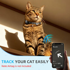 sucegi Airtag Cat Collar with QR tag enables easy access to contact details when needed.