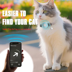 Sucegi AirTag Cat Collar scratch-resistant surface withstands playful scratching.