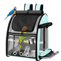 Suertree bird carrier bag with stainless steel mesh provides safe air flow during travel