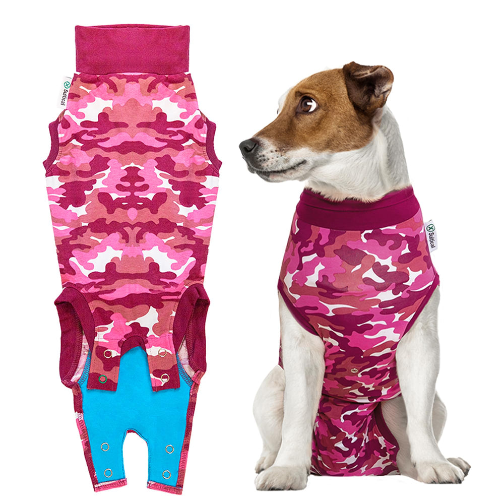 Suitical Recovery Suit for Dogs with soft cotton-lycra fabric for breathable comfort