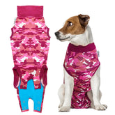 Suitical Recovery Suit for Dogs with soft cotton-lycra fabric for breathable comfort