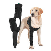 Suitical Recovery Sleeve front view protects wounds while your dog moves.