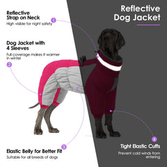 SUNFURA fur collar adjustable coat helps keep cold air out during windy walks.