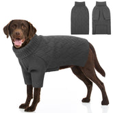 SUNFURA dog sweater large turtleneck on dog for warm winter walks