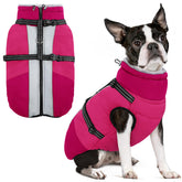 Sunfura dog winter coat harness-attachment enables secure leash connection during daily walks
