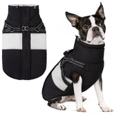 SUNFURA dog winter coat waterproof outer shell keeps your pup dry on walks.