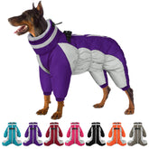 SUNFURA full-body dog coat with leg coverage for cold-weather walks