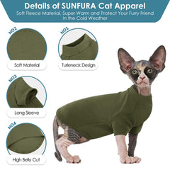 Sunfura fabric closeup – ArmyGreen M sweater texture emphasizes soft, stretchy warmth.