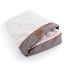 Sunheir washable dog bed cover with soft-plush fabric for cozy naps.