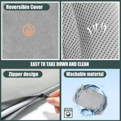 Sunhoo cat window hammock with reversible cover for all-season comfort and easy switch.
