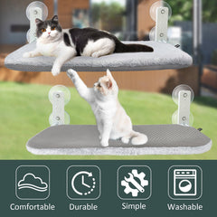 Sunhoo cat window hammock sturdy stainless steel frame supports up to 55 lbs.