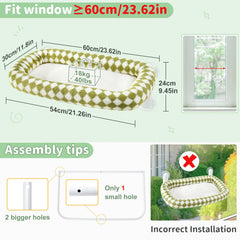 Sunhoo cat window perch bed foldable design near storage space in small rooms
