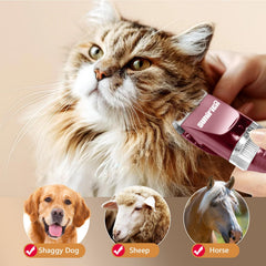 Sunifier clippers with low-noise design for calm pets during grooming