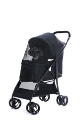 Sunny Sonny 4 Wheels Stroller open view enhances pet comfort on strolls up to 33lbs