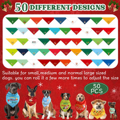 Sunnymove Christmas dog bandana elk design adds festive charm on walks.