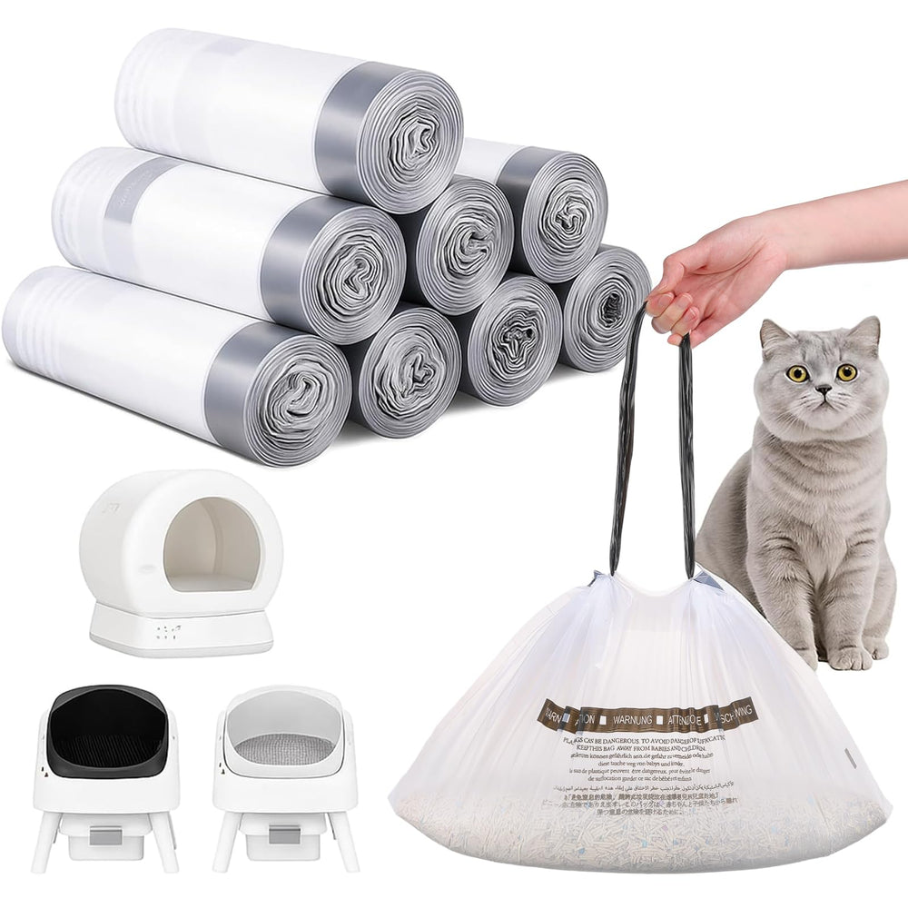 Sunnymove litter bag with drawstring seal for secure disposal and odor control.