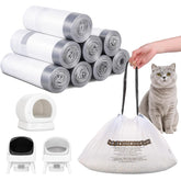 Sunnymove litter bag with drawstring seal for secure disposal and odor control.