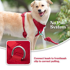 Sunraymascota harness escape-proof design secures dogs during walks and car rides