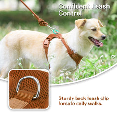 Sunraymascota no-pull harness mesh-detail close-up showing breathable layers for comfort.