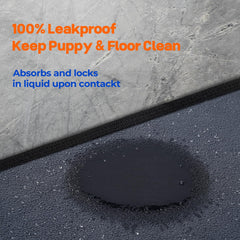 Sunsleek puppy pad 24x36 anti-slip bottom close-up demonstrates stable protection.