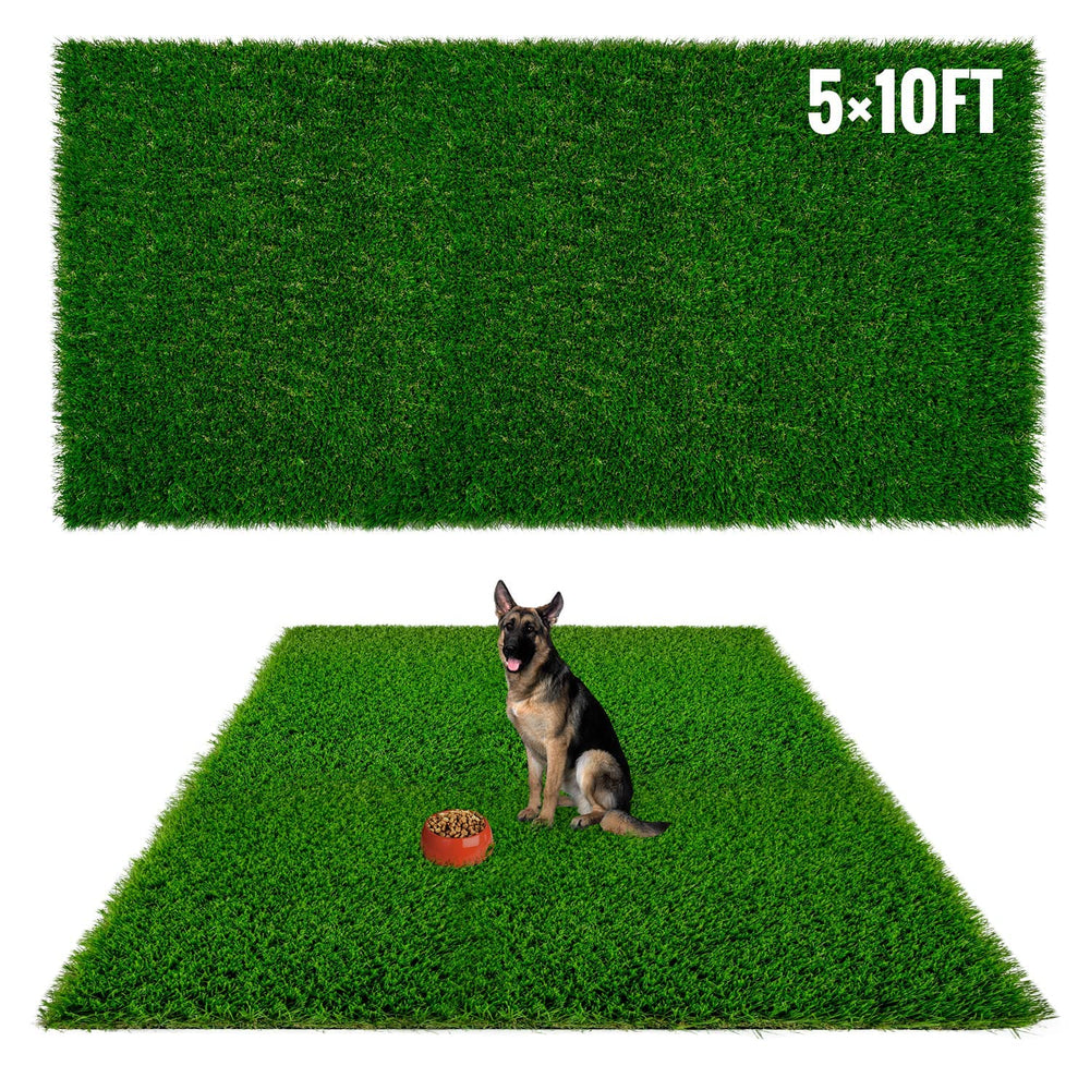 Sunturf dog pee pad with soft grass texture for comfortable puppy training and play.