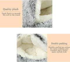 SUOXU small dog bed raised edges support neck and head comfort