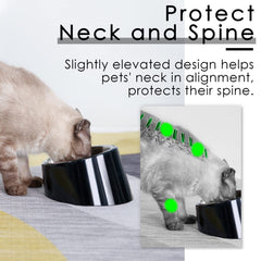 Super Design non-slip base keeps pet feeder steady during meals.