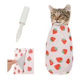 Supet cat grooming wrap nail trim: calm, controlled nail clipping session