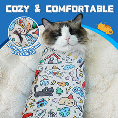 Supet wrap soft, flexible fit contours cat comfortably