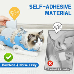 Supet Cat Hammock Harness soft-material closeup shows comfortable breathable 5D mesh fabric.