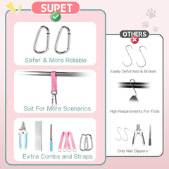 Supet hammock 3D mesh inner provides breathable comfort during grooming