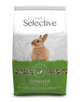 Supreme Petfoods Science Selective Supreme Junior Lapin – granulés riches en fibres pour croissance saine.