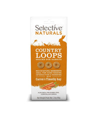 Supreme Petfoods Country Loops closeup of hay and carrot texture—high fibre snack idea for herbivores