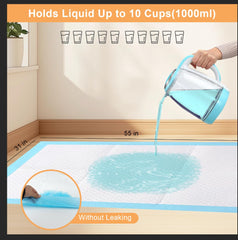 SUPRONLOVE leak-proof PE film backing prevents leaks at pad edges.