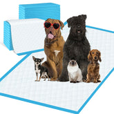 SUPRONLOVE pee pads extra large 31 by 55 inches in use for floor protection and easy cleanup.