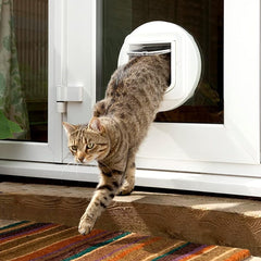 SureFlap microchip cat door flap inside view shows easy installation