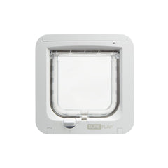 SureFlap microchip cat door white front view secures entry for your cat