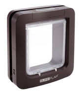 SureFlap Microchip Pet Door brown front view for selective pet access.