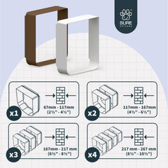 SureFlap Microchip Pet Door Tunnel Extender white in-use on wall for exterior access.